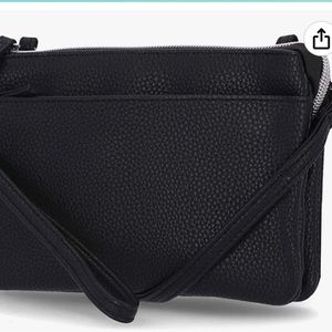 Black small RFD protected crossbody purse